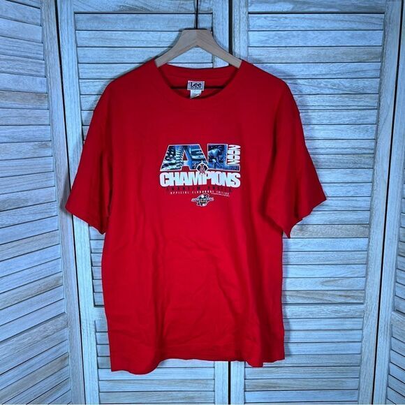 Vintage Lee Men's Large 2002 Anaheim Angels Champions T-shirt. - Picture 1 of 8